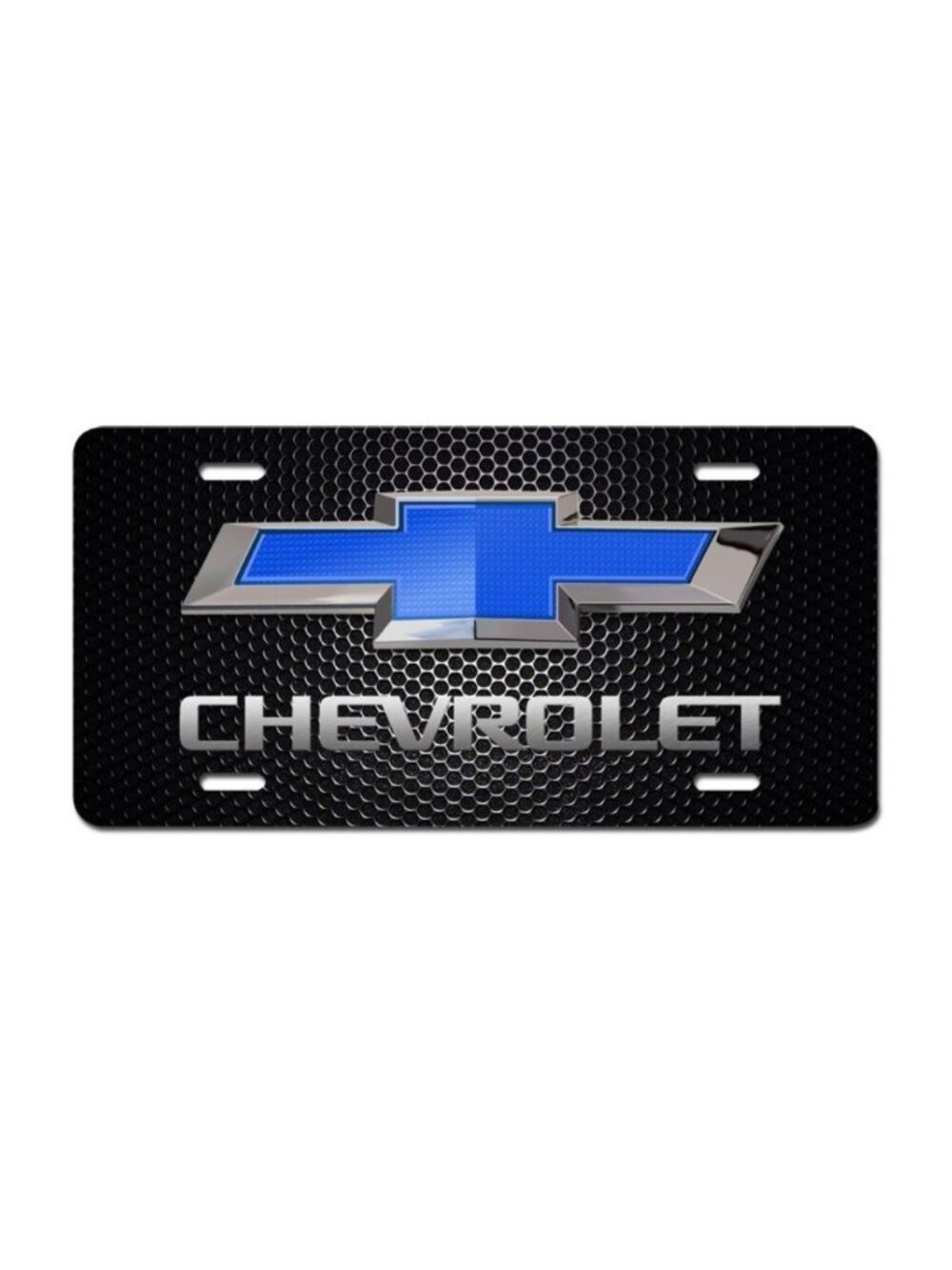 Chevrolet Silverado Novelty Art LICENSE PLATE Blue Chevy Car Truck SUV Car Tag